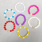 Girls' Glass Beads Bracelet Making Kit, DIY Jewelry Making Set