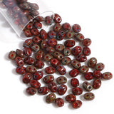 Glass Twin Hole Seed Beads Multicolor Spacer Beads DIY Bracelets Jewelry