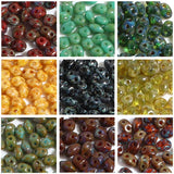 Glass Twin Hole Seed Beads Multicolor Spacer Beads DIY Bracelets Jewelry