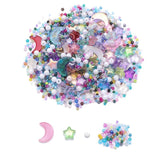 Crystal Star Moon Pendant Glass Beads for DIY Jewelry Making