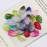 AB Color Leaf Crystal Beads Czech Glass Loose Spacer Beads DIY Jewelry Making