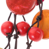 Bohemian Shell Wood Bead Necklace Ethnic Jewelry Long Necklace