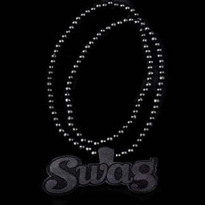 Hip Hop Wood Swag Necklace Wooden Beads Maxi Letters Pendant Boyfriend Gift