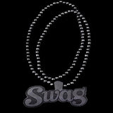 Hip Hop Wood Swag Necklace Wooden Beads Maxi Letters Pendant Boyfriend Gift