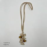 Goth Jewelry Sweater Chain Long Tassel Necklace Vintage Pendant Wood Beads
