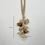 Goth Jewelry Sweater Chain Long Tassel Necklace Vintage Pendant Wood Beads