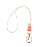 Long Wood Beads Necklace Tassel Sweater Chain