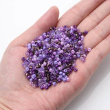 3mm Crystal Mix Purple Czech Glass Seed Beads for DIY Jewelry Making