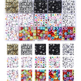 Acrylic Alphabet Beads Flat DIY Bracelet Necklace