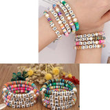 Acrylic Alphabet Beads Flat DIY Bracelet Necklace