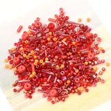 Mix Colors Glass Seedbeads Bugles Tube Czech Spacer Beads