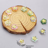 Czech Lampwork Glass Crystal Rose Flower Beads for DIY Jewelry Making 5pcs