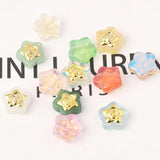 Czech Lampwork Glass Crystal Rose Flower Beads for DIY Jewelry Making 5pcs