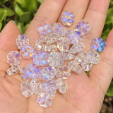 50pcs Czech Lampwork Crystal Four-leaf Clover Spacer Beads DIY Necklace Jewelry