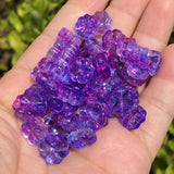 50pcs Czech Lampwork Crystal Four-leaf Clover Spacer Beads DIY Necklace Jewelry