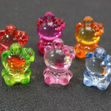 30 Acrylic CAT Charm Pendants 25X17mm Kids Craft
