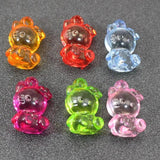 30 Acrylic CAT Charm Pendants 25X17mm Kids Craft