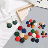 20pcs Natural Wood Flat Round Beads Earring Pendant Jewelry Making Accessory