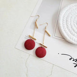 20pcs Natural Wood Flat Round Beads Earring Pendant Jewelry Making Accessory