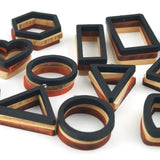 10pcs Star Moon Wood Earrings Charms Bezel Frame Resin Tray DIY Jewelry Making