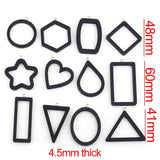 10pcs Star Moon Wood Earrings Charms Bezel Frame Resin Tray DIY Jewelry Making