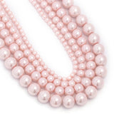 Light Pink Glass Pearl Beads Spacer Bead 4 6 8 10mm