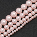 Light Pink Glass Pearl Beads Spacer Bead 4 6 8 10mm