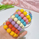 Hot Colour Circle Wooden Bead Earrings for Women