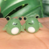 15x18mm Frog Shape Lampwork Glass Beads Animals Pendant