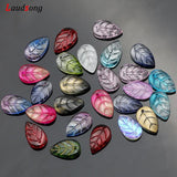Gradient Czech Glass Beads Leaves Shape For Jewelry Making