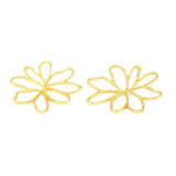 Vintage Punk Metal Flower Earrings for Women