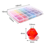 Faceted Glass Crystal Beads Set for Jewelry Making 24 Colors