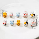 15x21mm Ceramic Lucky Cat Beads for Jewelry Making