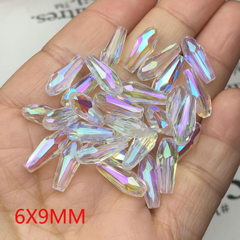 8x20MM AB Austra Crystal Drum Beads for Jewelry Making