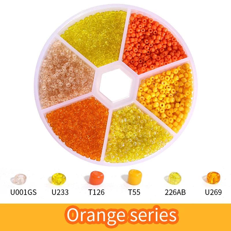 Glass Seed Bead Set 12/0 Small Bead Box DIY Craft