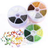 Glass Seed Bead Set 12/0 Small Bead Box DIY Craft
