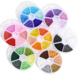 Glass Seed Bead Set 12/0 Small Bead Box DIY Craft