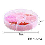 Glass Seed Bead Set 12/0 Small Bead Box DIY Craft
