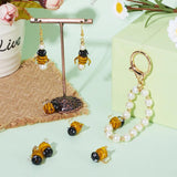 5pcs 3D Lampwork Bees Octopus Beads for DIY Jewelry Making