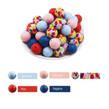 20PCS 15mm Daisy Silicone Beads Baby Teething BPA DIY Sensory Chewing Toys