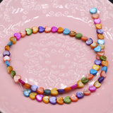 Natural Shell Beads Love Heart Mother of Pearl for DIY Jewelry