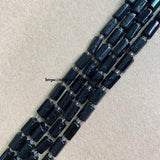 Faceted Tourmaline Cylinder Spacer Stone Beads 6.5X10mm