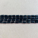 Faceted Tourmaline Cylinder Spacer Stone Beads 6.5X10mm
