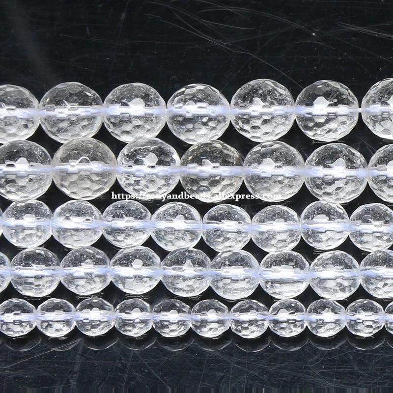 Clear Quartz Natural Stone Beads 4-10MM Strand