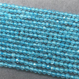 2mm Topaz Small Beads Natural Loose Stone Faceted Cut DIY Gem