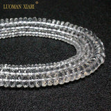 Faceted Clear Crystal Wheel Stone Beads 4*6/5*8/6*9mm