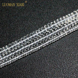 Faceted Clear Crystal Wheel Stone Beads 4*6/5*8/6*9mm