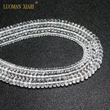 Faceted Clear Crystal Wheel Stone Beads 4*6/5*8/6*9mm