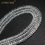 Faceted Clear Crystal Wheel Stone Beads 4*6/5*8/6*9mm