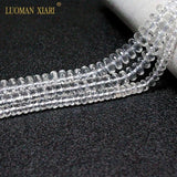 Faceted Clear Crystal Wheel Stone Beads 4*6/5*8/6*9mm